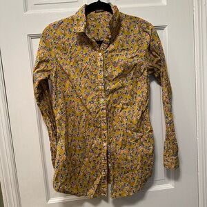 J. McLaughlin Lois Button Down Long Sleeve‎ Top Size Small